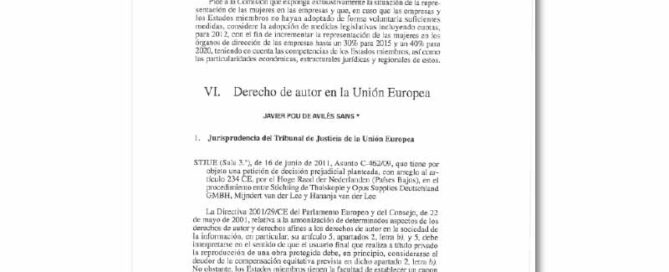 Crónica de Derecho Privado Europeo III