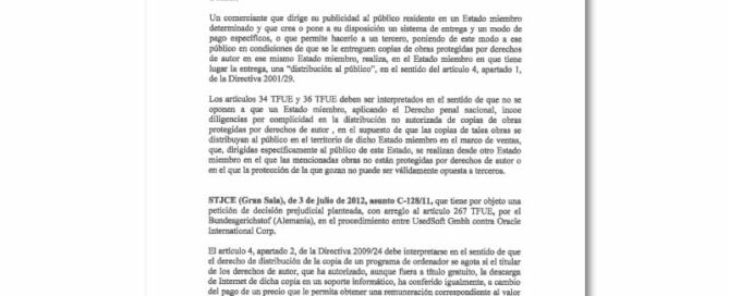 Derecho de Autor de la Unión Europea II